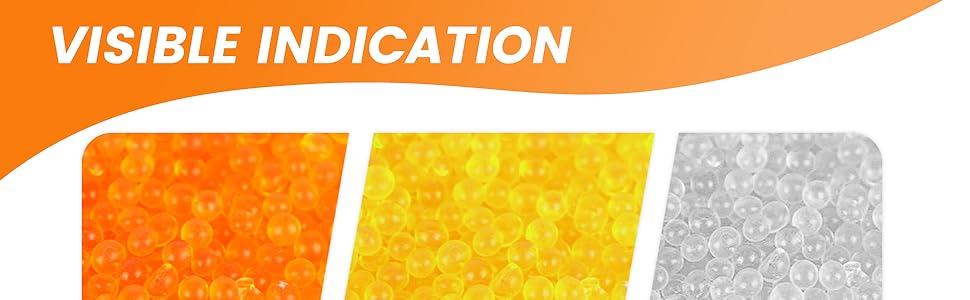 7.5 lb Indicating Silica Beads-Orange to White Bulk Silica Gel