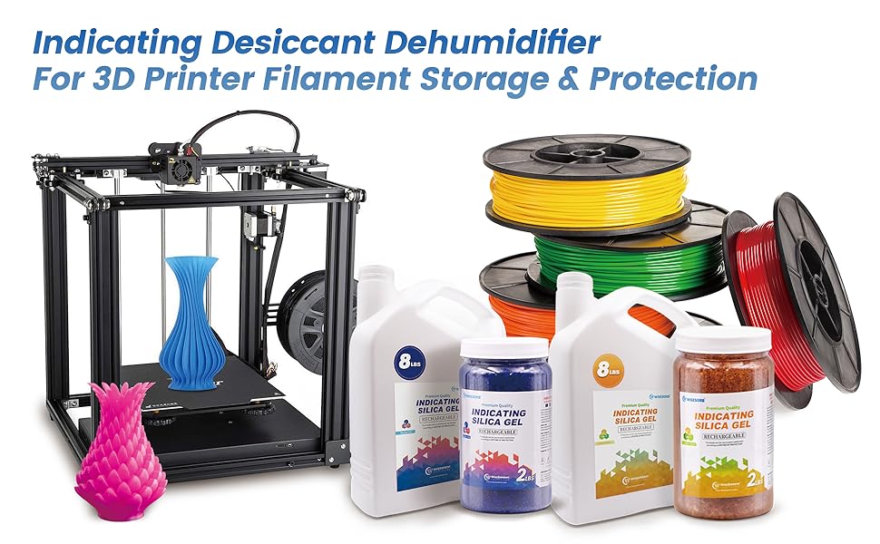 2 lb Indicating Silica Beads 2-4mm -Rechargeable Orange desiccant beads