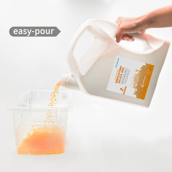 7.5 lb Indicating Silica Beads-Orange to White Bulk Silica Gel