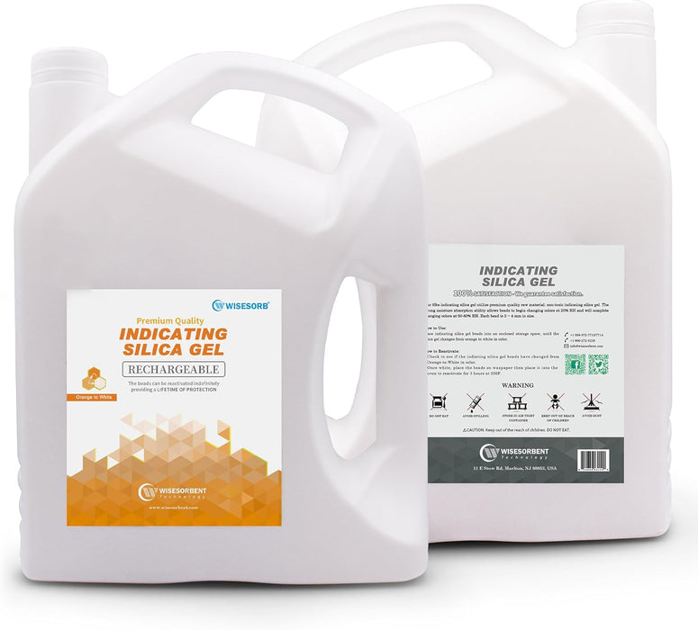 7.5 lb Indicating Silica Beads-Orange to White Bulk Silica Gel