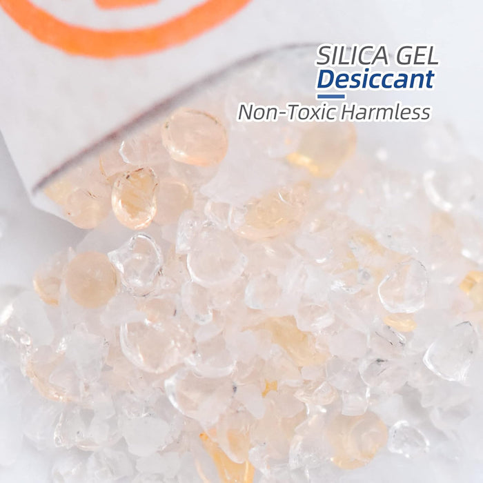 1 Gram Silica Gel Beads Packs, Desiccant Packets for Storage, Food Grade Moisture Absorbers, Lemon Smell Moisture Packs for Food Storage