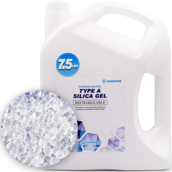 7.5LBS Reusable White Silica Gel Desiccant Beads-Type A