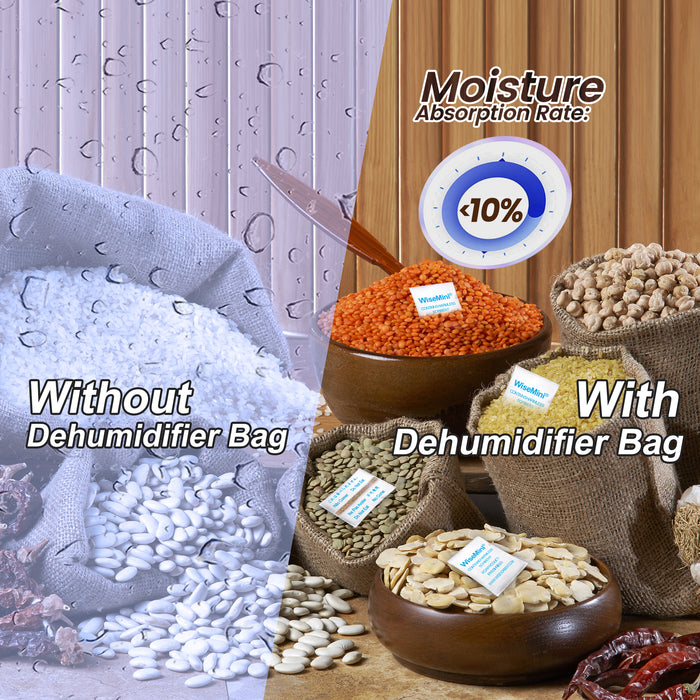 5 Gram Tyvek Molecular Sieve Packets, Dessicant Packets, Dessicant Packs, Moisture Absorbers for Food Storage, Food Grade Desiccant Dehumidifiers