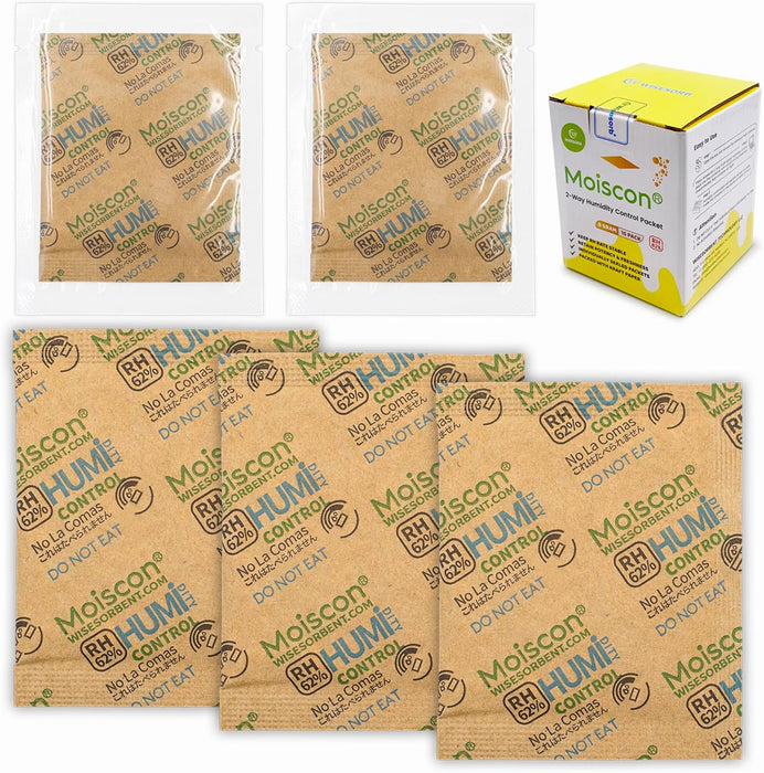 62% 8 Gram Two-Way Humidity Control Packs Moisture Control Packets Individually Wrapped