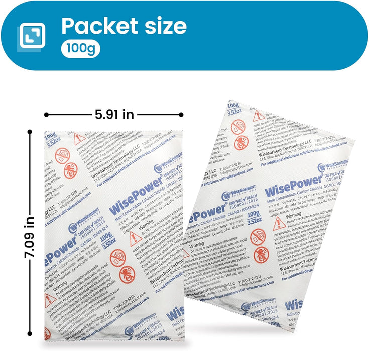 100g calcium chloride Dessicant bags