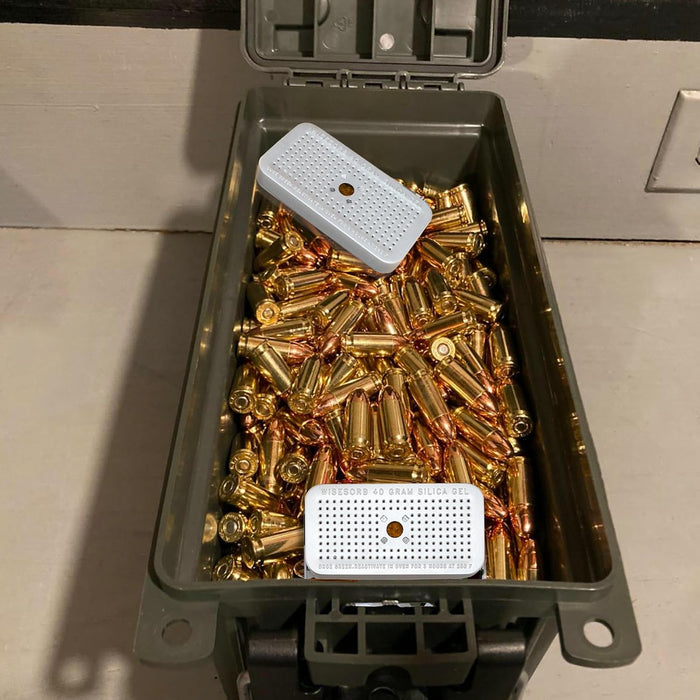 40g Reusable Indicating Silica Gel in Sealed Aluminum Box with Lid-Free Shipping