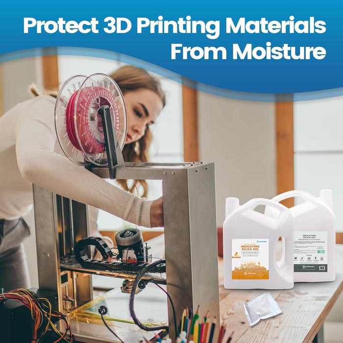 7.5 lb Indicating Silica Beads-Orange to White Bulk Silica Gel