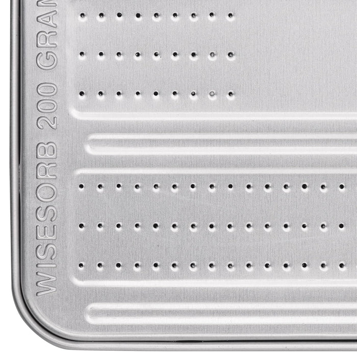 200g Reusable Indicating Silica Gel in Sealed Aluminum Box with Lid-Great for moisture control in toolboxes.