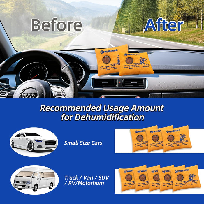 200g Orange Desiccant Bags with Indicating Silica Gel Desiccant Bags with Transparent Window