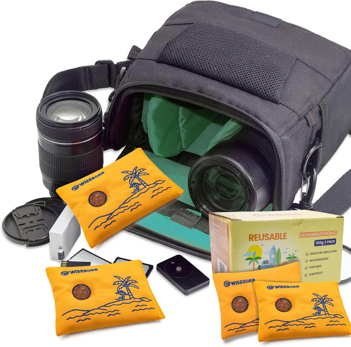 200g Orange Desiccant Bags with Indicating Silica Gel Desiccant Bags with Transparent Window