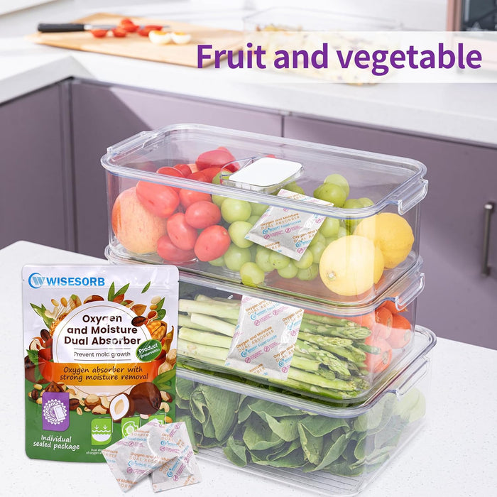 300 cc Desiccant & Oxygen Absorbing Packets for Food Storage for Mylar Bags