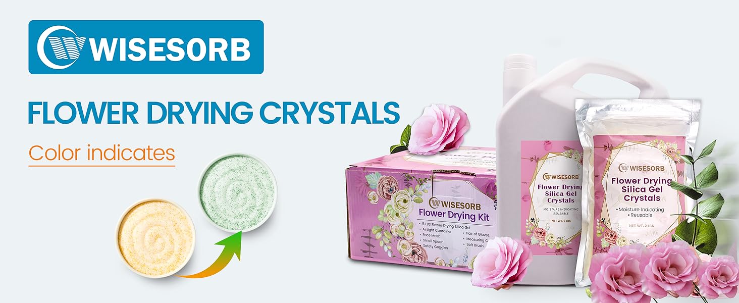 2 lb flower drying silica gel-Reusable Silica Gel for Drying Flowers