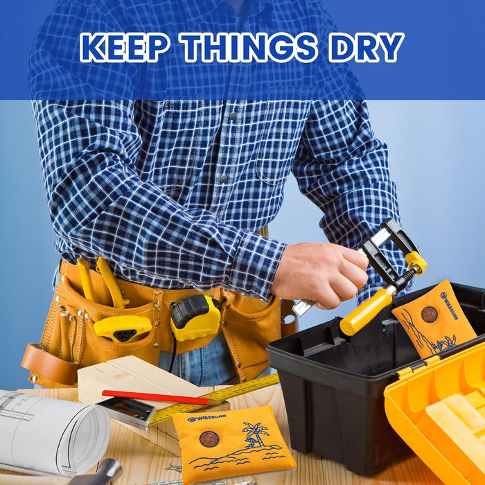 200g Orange Desiccant Bags with Indicating Silica Gel Desiccant Bags with Transparent Window