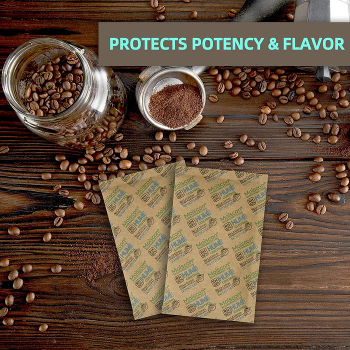 62% 67 Gram Two-Way Humidity Control Packs, Moisture Control Packets Individually Wrapped, Humidifier Packs for Storage Containers