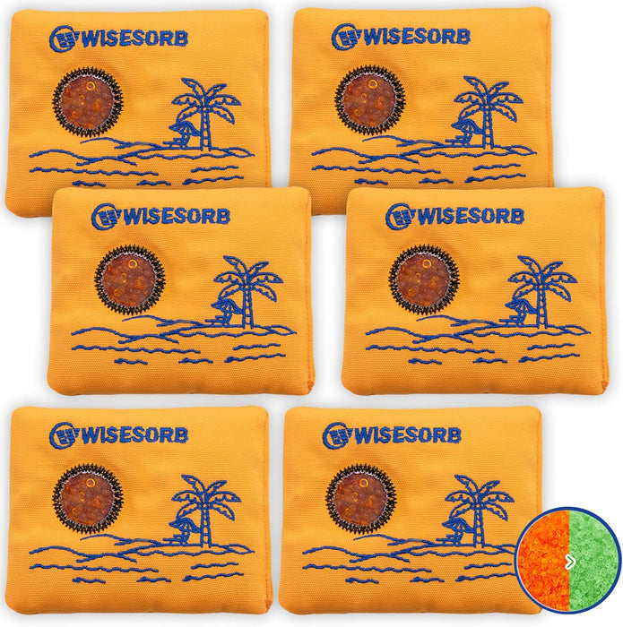 50g Orange Desiccant Cloth Bags with Indicating Silica Gel Desiccant Bags Reusable