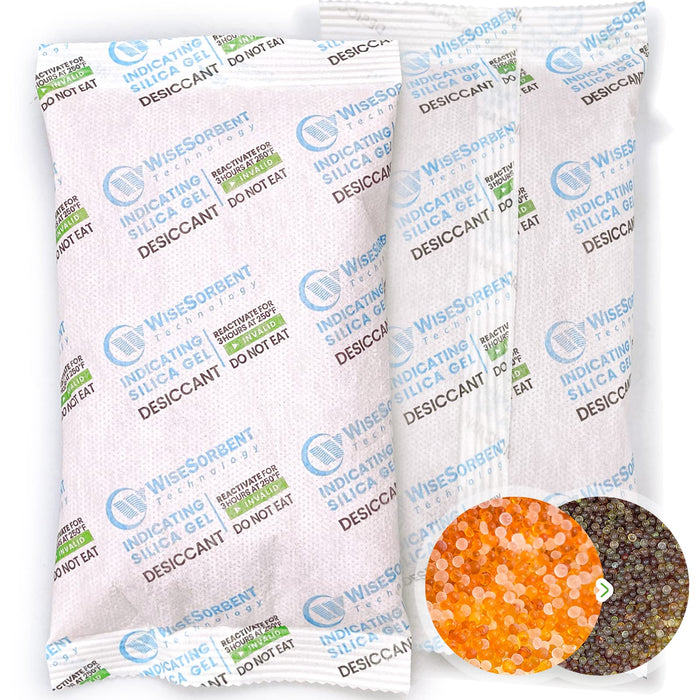200 Gram New Verna Indicating Deisiccant Packs(Orange to dark green)