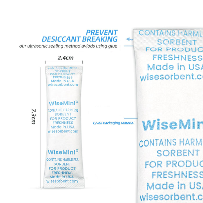 5g Silica Gel Desiccant – Tyvek Paper Packets, Food Safe, Wholesale for Moisture Control