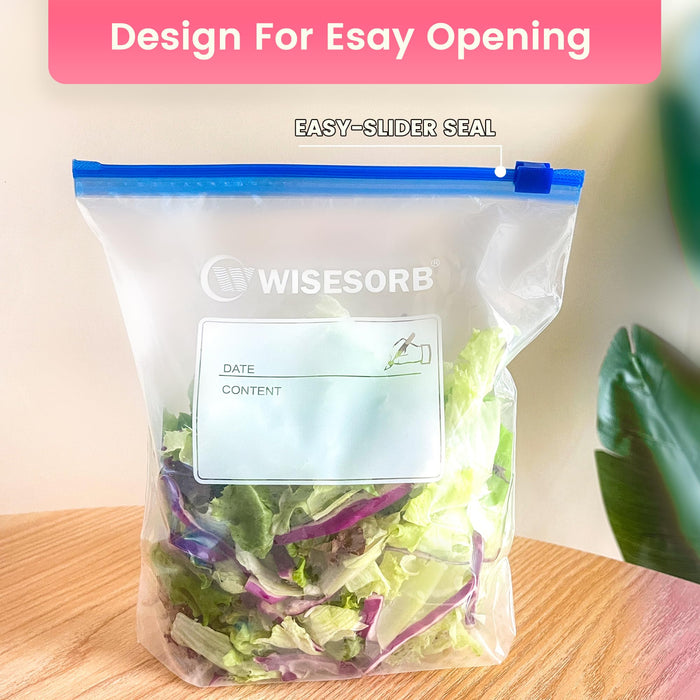 9.25"x10.74"Resealable Clear Slider Zipper Bags for Food Storage