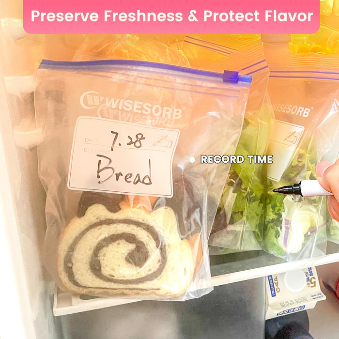 9.25"x10.74"Resealable Clear Slider Zipper Bags for Food Storage