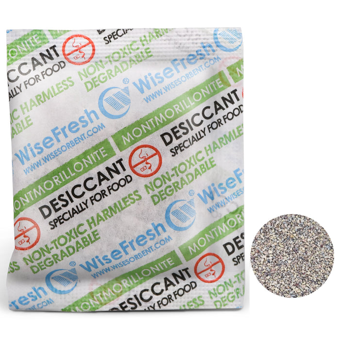 10 Gram Food Grade Clay Desiccant Packs, Environmental Protection Bentonite Clay Dessicant Packets, Montmorillonite Moisture Absorbers for Food Storage, Desiccant Dehumidifiers