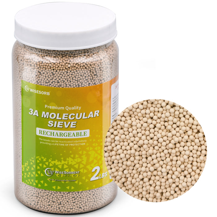 2 lb 3A Molecular Sieve Beads-1.5-2.5mm Bulk Desiccant