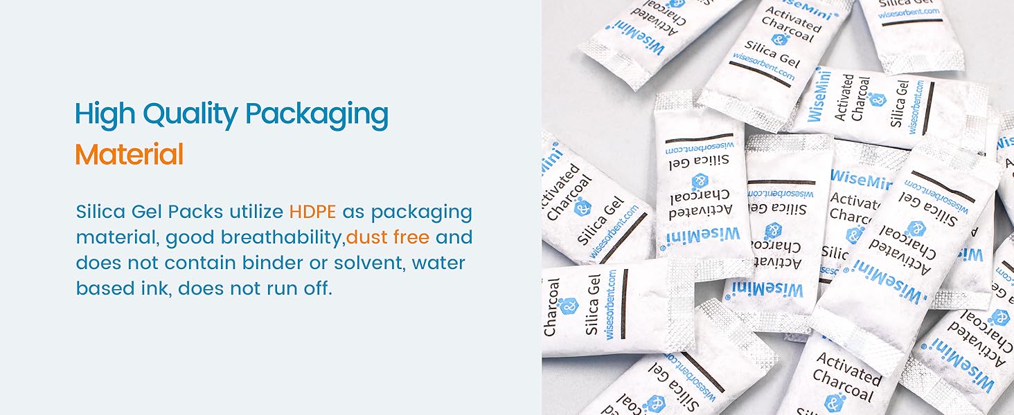 10 Gram Desiccant Deodorizer Sachet, Food Safe Desiccant Packs, High Absorption Capacity for Moisture & Odor, Silica Gel & Coconut Shell Activated Carbon Packets