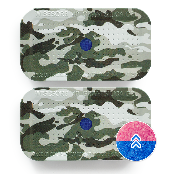 40 Gram X 150PCS Camouflage Pattern Reusable Silica Gel Packets(Blue to pink)