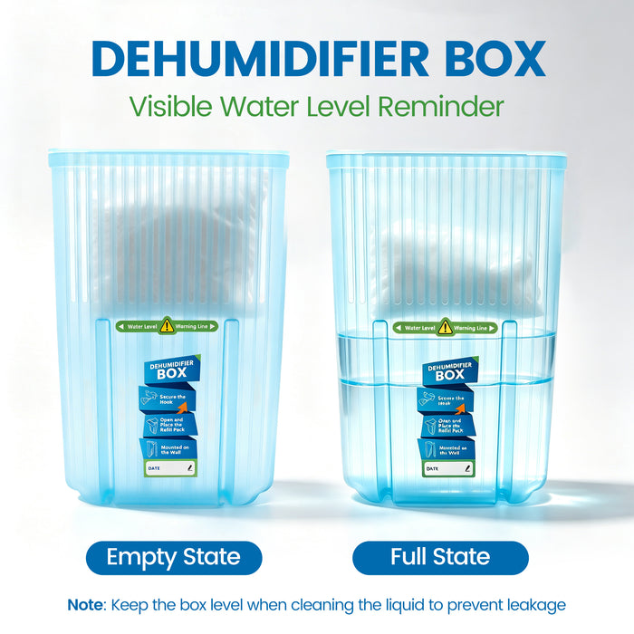 Wisesorb Hanging Dehumidifier Box, 700g Calcium Chloride Dehumidifier Bags