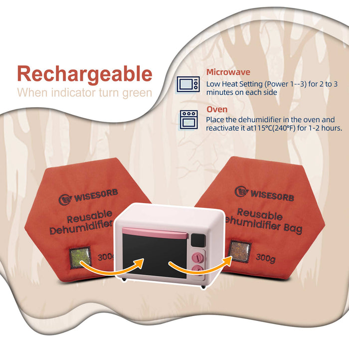 300g 48pcs Rechargeable Desiccant Packs for Storage