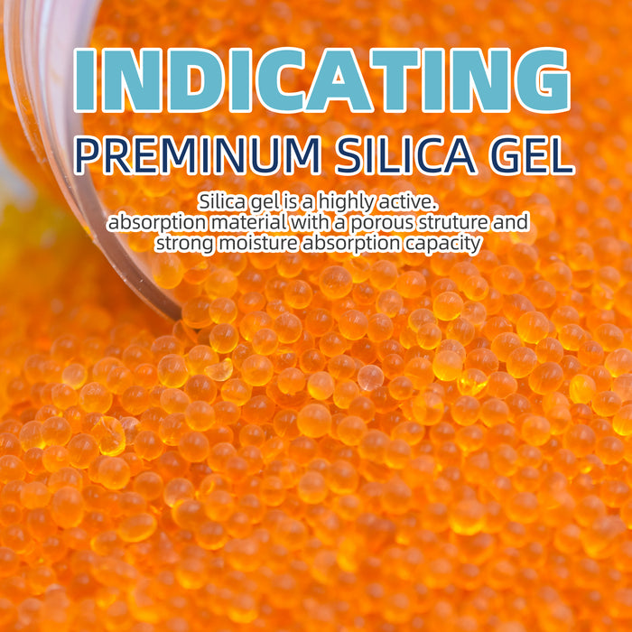 20 Pcs 2LBS Indicating Silica Beads (Orange to dark green)