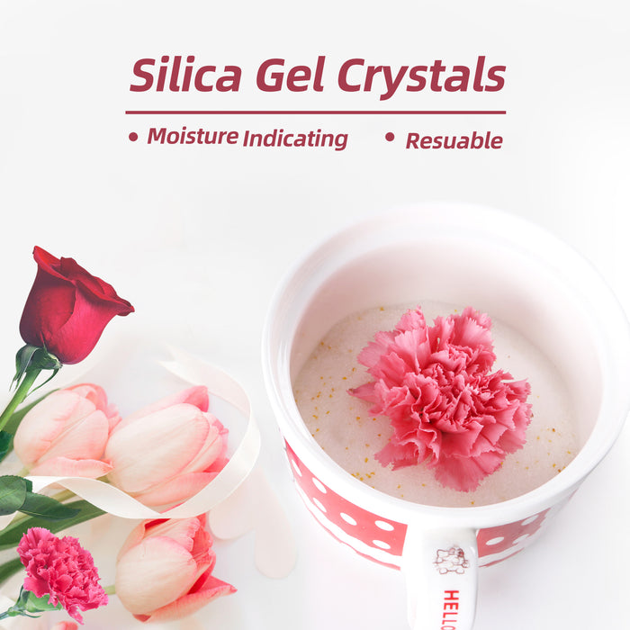 2 LBS x 12 PCS Reusable Silica Gel for Drying Flowers