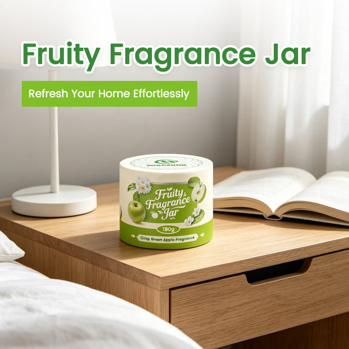Wisesorb 380g Fruity Fragrance Jar, Long Lasting Odor Eliminator Air Freshener for Home, Office, Car, Trash, Pet Areas & All Spaces