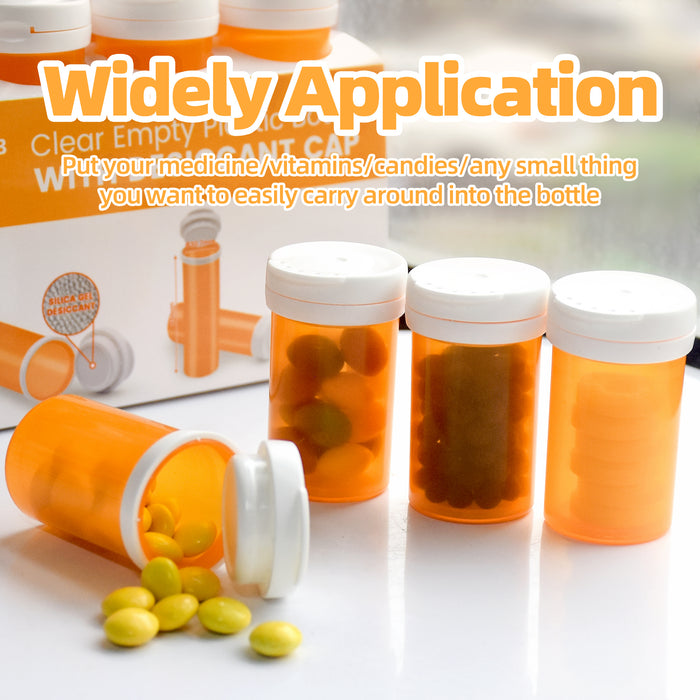 444pcs 5.4 Dram desiccant cap pill bottle with indicating silica gel