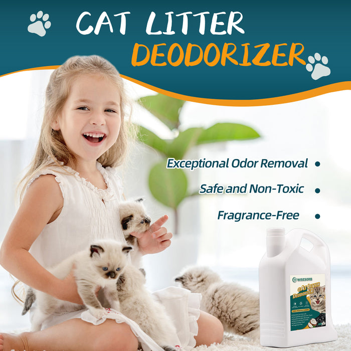 6 pcs Cat Litter Deodorizer 4 lb Activated Carbon Cat Litter Unscented Cat Litter