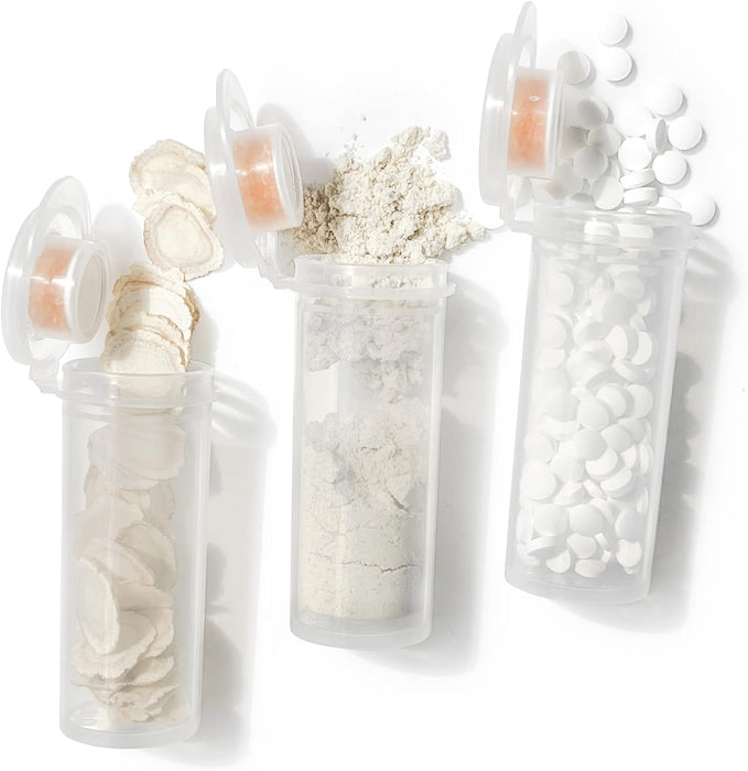 280pcs 8 Dram desiccant cap pill bottle with indicating silica gel