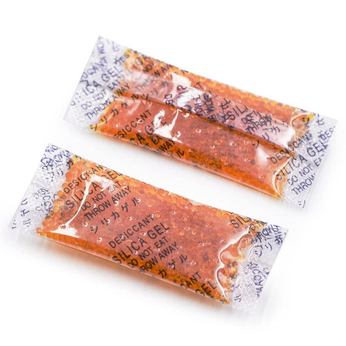3 Gram Silica Gel Orange Indicating (Orange to Green) Silica Gel Packets Food Grade Desiccant Packs Dehumidifier - Moisture Absorbers