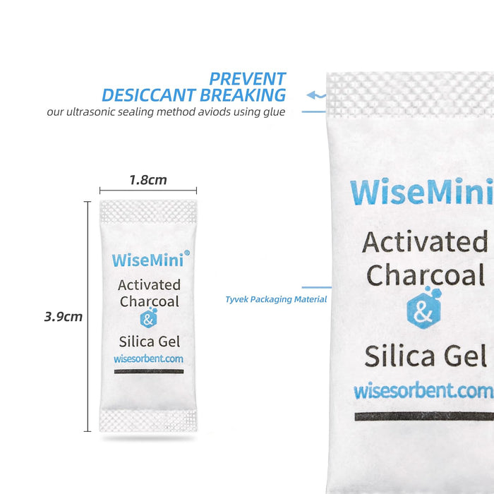 0.5g Desiccant Packs, High Absorption Capacity for Moisture Absorber, Food Safe Silica Gel Packets for Storage,Laser Printing - 100% Ink-Free