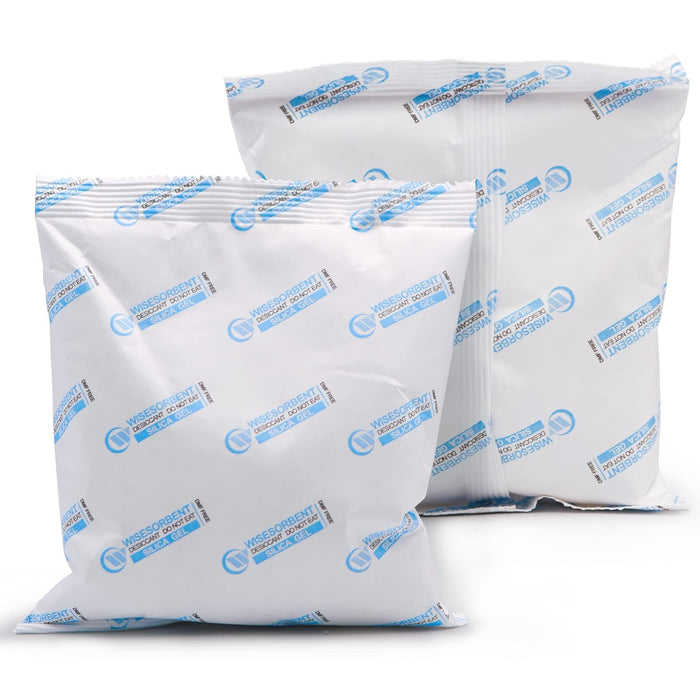 500 Gram Food Safe Silica Gel Desiccant Packets, Premium White Silica Gel Beads Packs, Dessicant Bags, Silica Gel for Storage