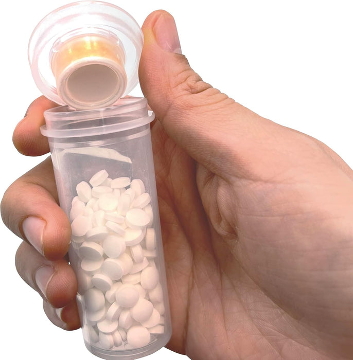 280pcs 8 Dram desiccant cap pill bottle with indicating silica gel