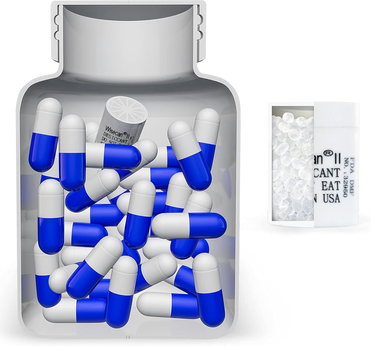 3 Gram Silica Gel Canister, Desiccant Canister, Silica Gel Capsules, Desiccant Capsules, Moisture Absorbers for Food Storage, Food Safe Dehumidifiers Wisecan