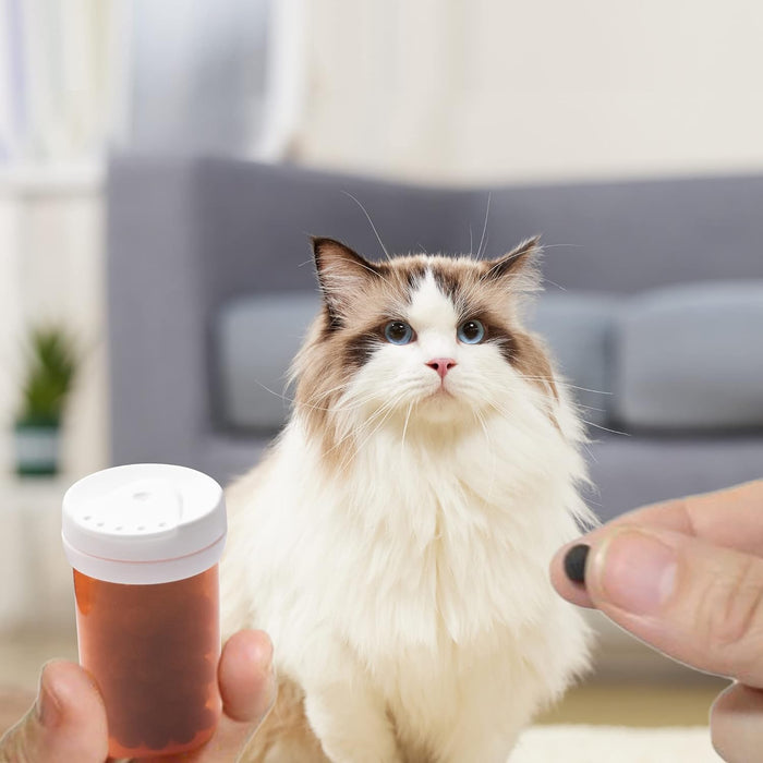 5.4 Dram Pill Bottle with Desiccant Cap, Medicine Bottle, Pill Bottles Empty with Caps, Empty Pill Bottles