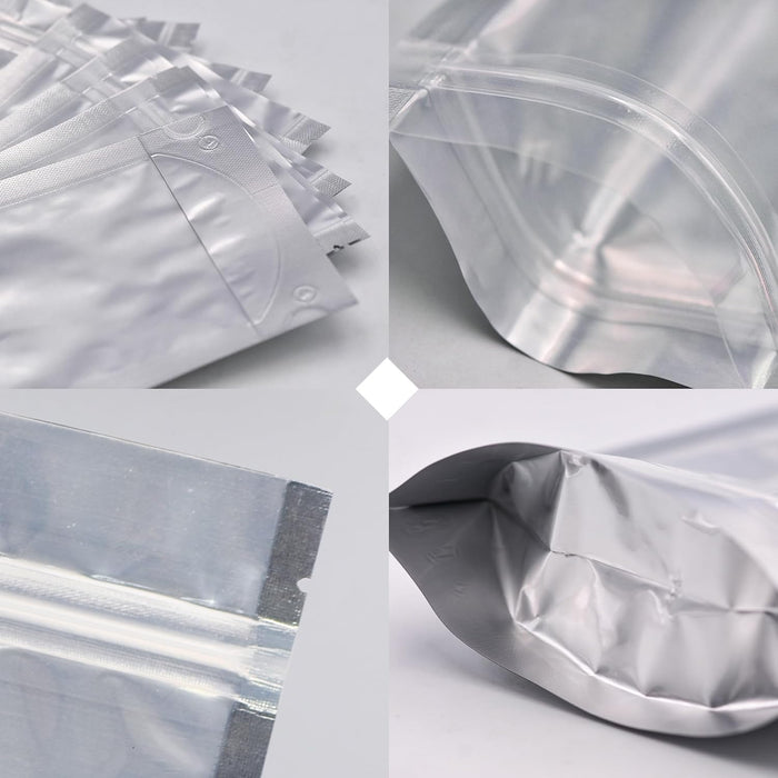 4"x 6" Mylar Bags For Food Storage, Mylar Bags With Window, Freeze Dried Candy Bags, Reusable Storage Bags For Food, Mylar Food Storage Bags for Long Term Food Storage