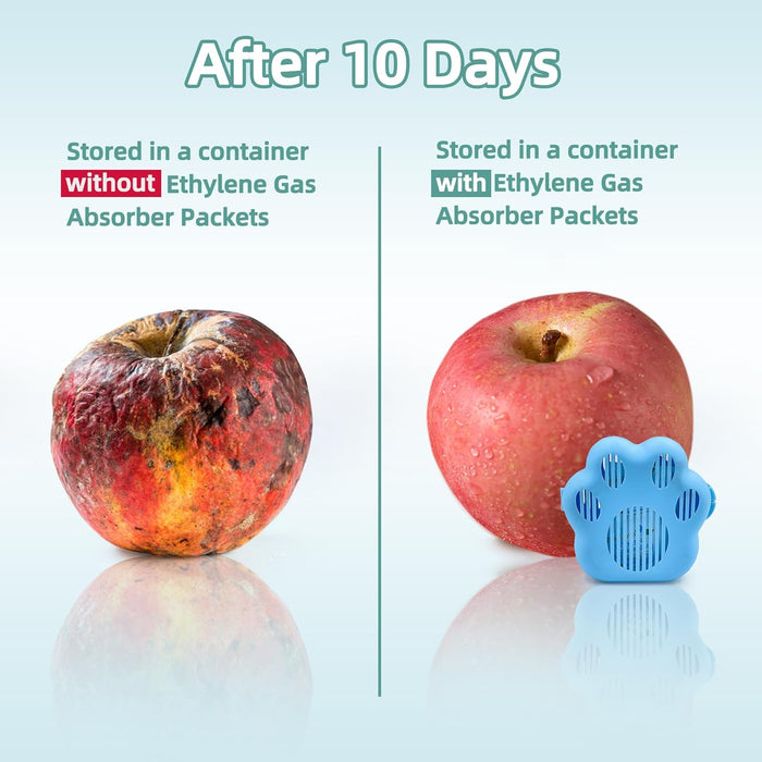 5 Gram Ethylene Gas Absorber Packet, Vegetable & Fruit Fresh Produce Protector, Food Freshness Extender, Fresh Fruit Preserver, Vegetable Saver