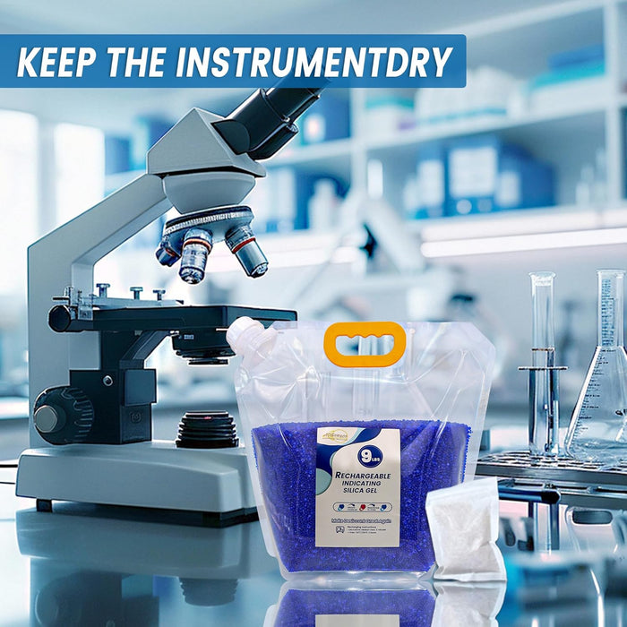 9 lb Indicating Silica Gel Beads 3-5mm -Blue to Pink Bulk Silica Gel