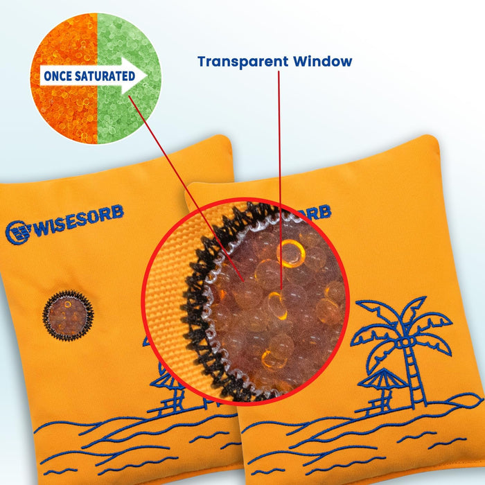 500g Rechargeable Desiccant Packs, Orange Indicating Silica Gel Packets, Moisture Absorber for Storage, Seeds, 3D Filaments, Electronics, Safes, Luggage - Reusable Dehumidifier Bags