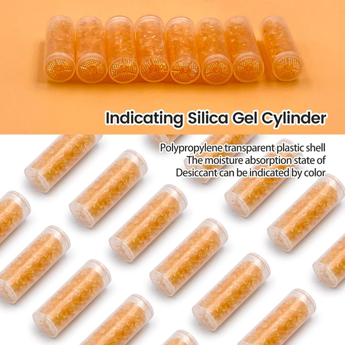 0.5 Gram Desiccant Packs Food Grade, Silica Gel Canister with Indicating Silica Gel Beads (Orange to Green), Silica Gel Packets Moisture Absorber Packets