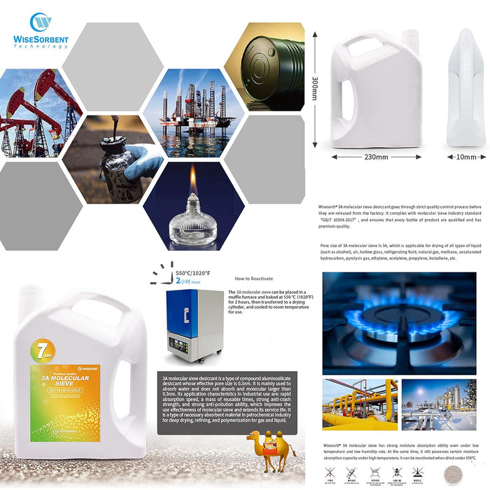 7 LBS 3A Molecular Sieve, Premium Quality Desiccant Bulk Material