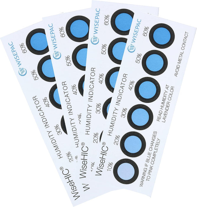 Humidity Indicator Card 6 Spots 10-60% Blue to Pink
