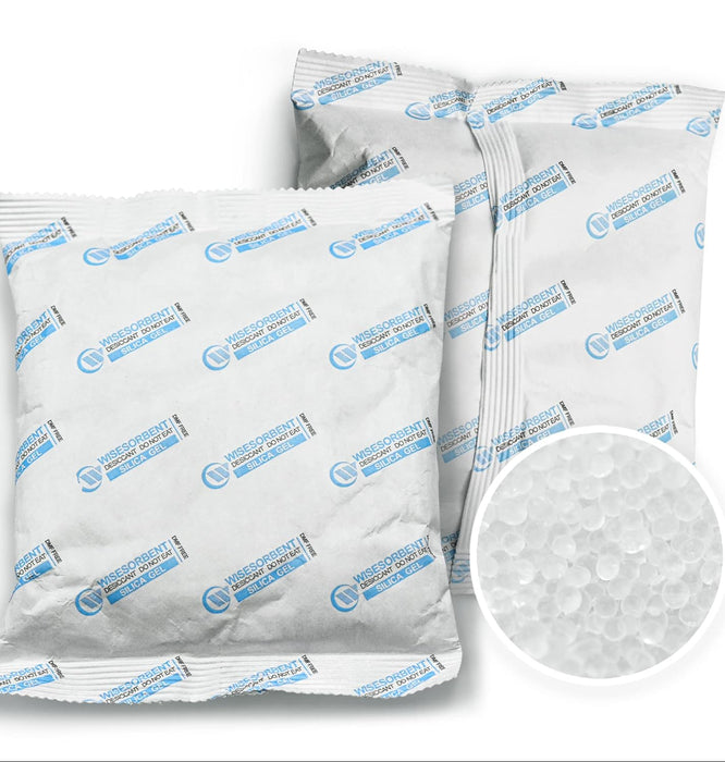 500 Gram Food Safe Silica Gel Desiccant Packets, Premium White Silica Gel Beads Packs, Dessicant Bags, Silica Gel for Storage