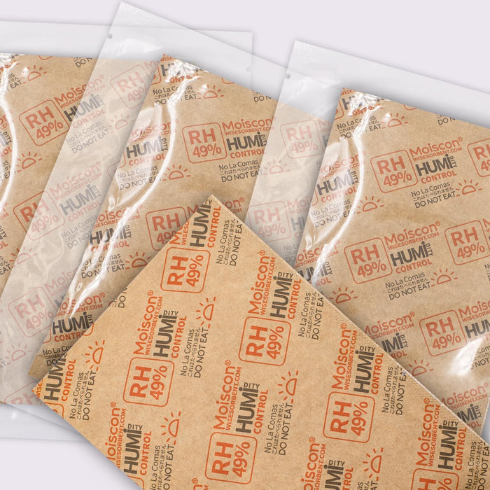 49% 70 Gram Two-Way Humidity Control Packs for Guitars & Wooden Instruments Moisture Absorbers Acoustic Guitar Humidifier for Case Maintenance - Individually Wrapped Hydration Packets